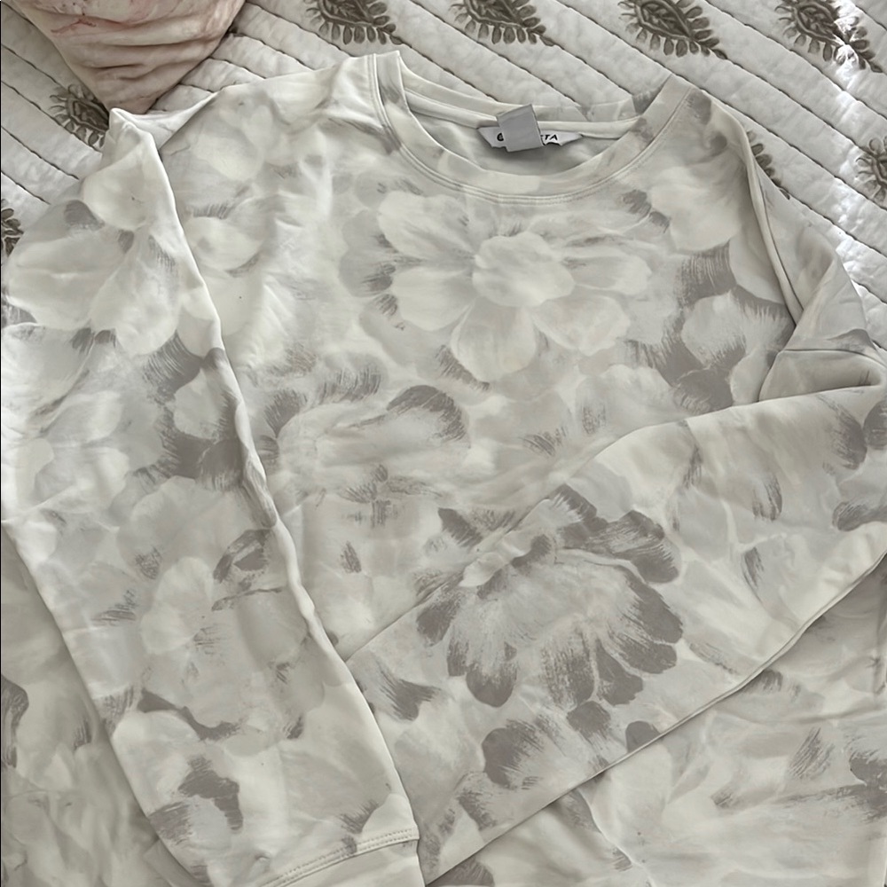Athleta Floral Print Sweatshirt